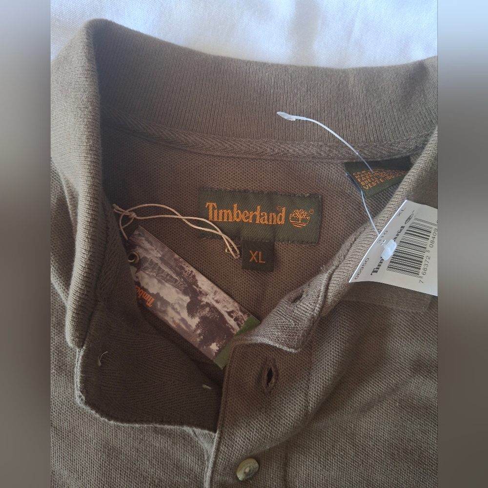 Timberland Men's Brown Polo Shirt Size XL - Picture 3 of 7